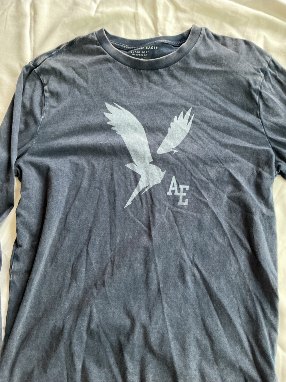 American Eagle Outfitters Men’s Navy Graphic Logo Tee